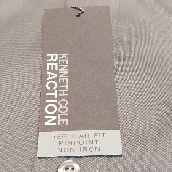 Kenneth Cole Reaction Men's GREY Shirt...SIZE 16.5/ 36-37...New - Picture 3 of 9